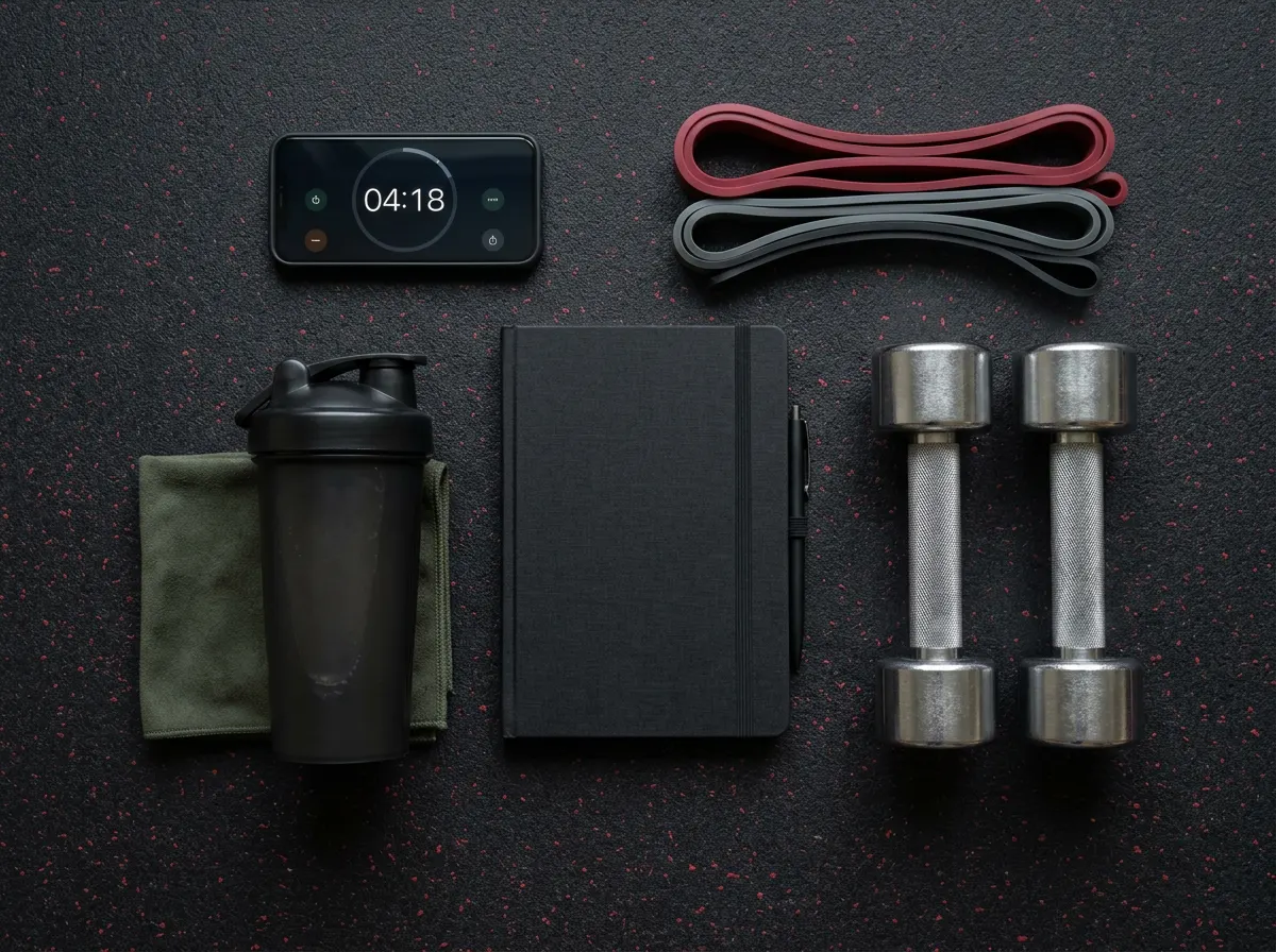 Workout equipment and training journal